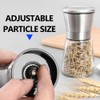 2 Pack Refillable Manual Salt and Pepper Grinder Set, 6oz