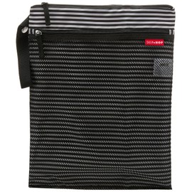 Skip Hop Bolsa Impermeable Húmeda-Seca, Raya Blanco Y Negro