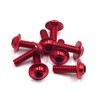 sourcingmap 8PCS M6 X 20mm Red Motorcycle License Plates Fairing