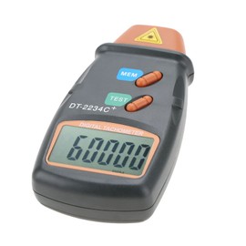 Digital Speedometer DT-2234C + Non-Contact Tachometer Mini LCD Photo Speedometer Speed Range 2.5 rpm 99.999 RPM Tachometer
