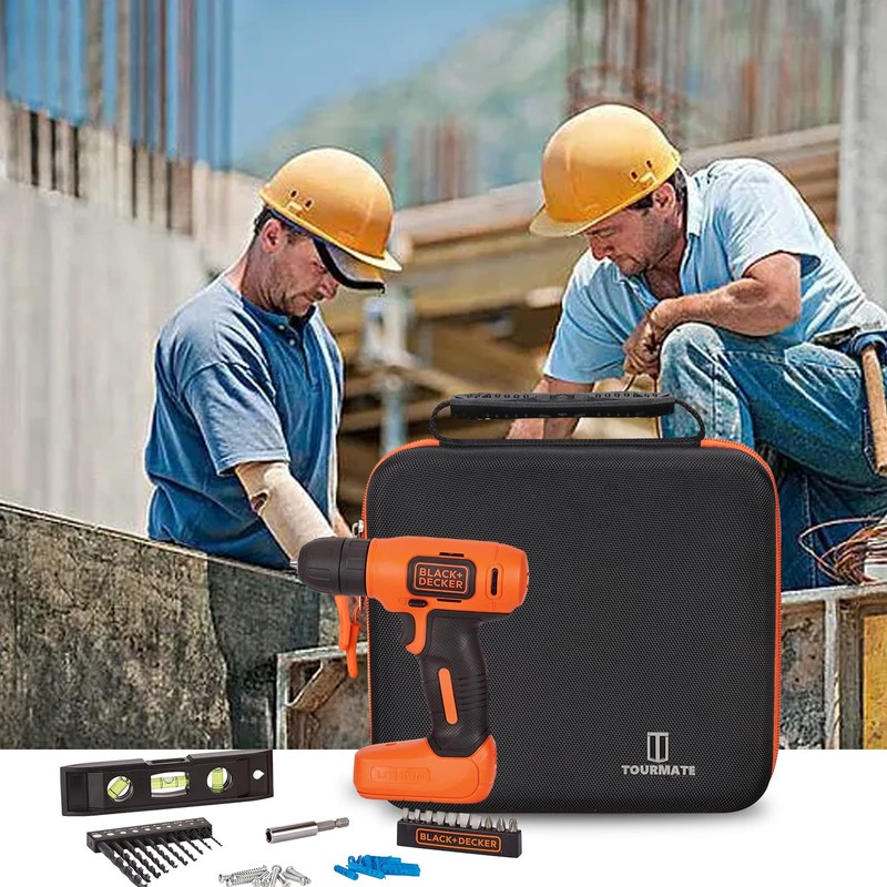 Tourmate Hard Travel Case for BLACK+DECKER 8V MAX* Cordless Drill