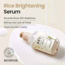 "SKIN FOOD since 1957 "Suero diario de arroz SKINFOOD, esencia facial coreana para el cuidado de la piel para una piel radiante, leche de agua de arro
