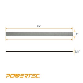 POWERTEC 15 Inch Planer Blades for Grizzly G0453, G1021 Planer, Replacement for G6701 Planer Knives, Set of 3