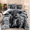 Yilinata Highland Cow Comforter Set Farmhouse Quilt Bedding Set King