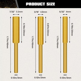 WELURE Professional Chainsaw Sharpening Stones - Titanium Plated 36pc Set Compatible for All Chain Types