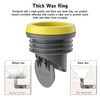 SAMIQU - 2 anillos de cera con válvula de prevención
