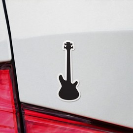 Decal Stickers Of Bass Guitar Silhouette Premium Indoor (No Waterproof) Vinyl Decal Stickers For Laptop Phone Accessory Helmet Car Window Mug Tuber Cup Door Wall Decoration ANDVER3009000BL110422