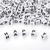 700PCS White Letter Beads Alphabet Beads for Jewelry Making DIY