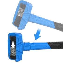 REAL STEEL Dead Blow Hammer with Carbon Steel Core Handle, 28 Oz Marring and Sparking Resistant Rubber Mallet (0317)