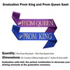 2P Graduation Prom King and Prom Queen Satin Sash for