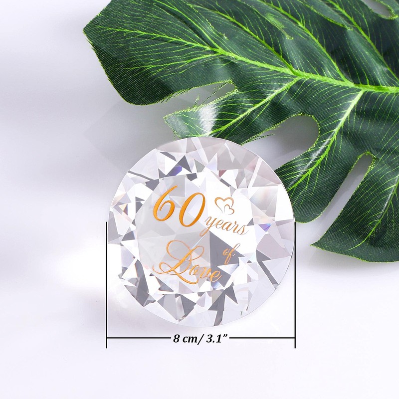 YWHL Gifts for 60th Wedding Anniversary, Diamond Gfits for Couple,