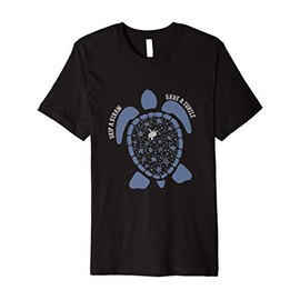 Skip A Straw Save A Turtle Premium T-Shirt