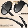 CARFIA Elegant Women's Polarised UV400 Sunglasses for Small and Narrow