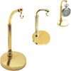 TAURISH Pocket Watch Display Stand - Half Arch Chrome, Brass