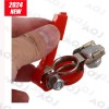 AQJ 2x Car Battery Terminal Clamp Connectors Positive Negative-Relea