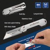 WORKPRO 3-Pack Folding Utility Knife, Quick Change Blades Box Cutter,