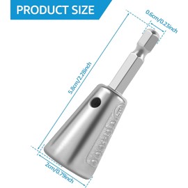 Silver Wire Twisting Tool, 1/4" Hex Shank Cable Stripper and Twister Tool, Multifunctional 2-6 Way Wire Stripping Connector, Drill Driver Cable Twisting Connector Tool for Cable Wire Strippers