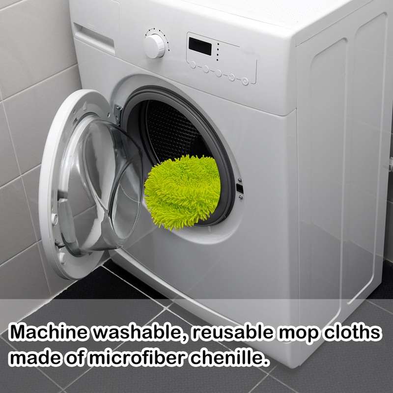 Rwotlls Reusable Microfiber Mop Pads Compatible with Swiffer Sweeper, Dry