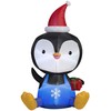 Gemmy Big Head Penguin Airblown Lawn Decor