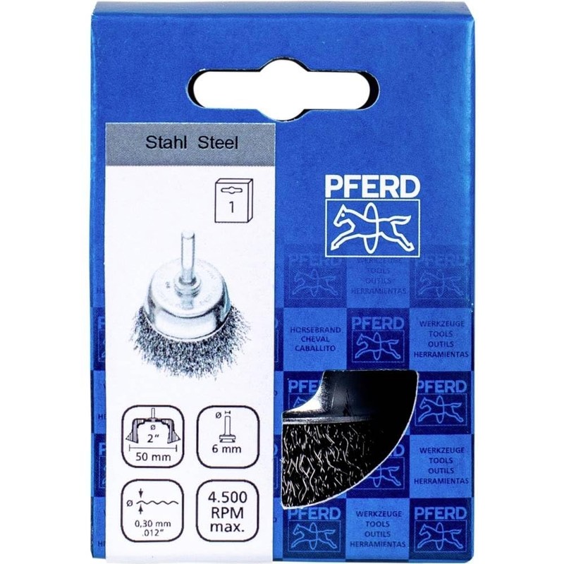 PFERD Cup Brush Untwisted TBU | Diameter 50 mm Shaft