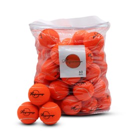 Magicorange Tennis Balls, 60 Pack Advanced Training Tennis Balls Practice Balls, Pet Dog Playing Balls, Come with Mesh Bag for Easy Transport, Good for Beginner Training Ball (Orange)