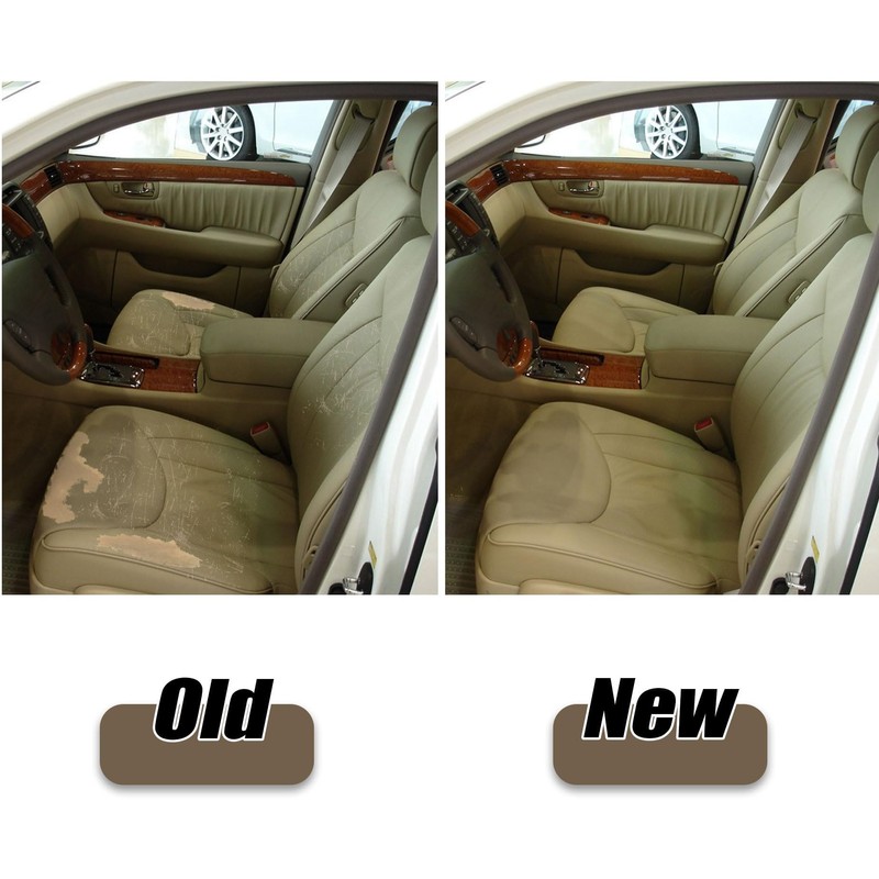 AOUTTUOA Passenger Bottom Perforated Leather Cover Tan Fit for Lexus
