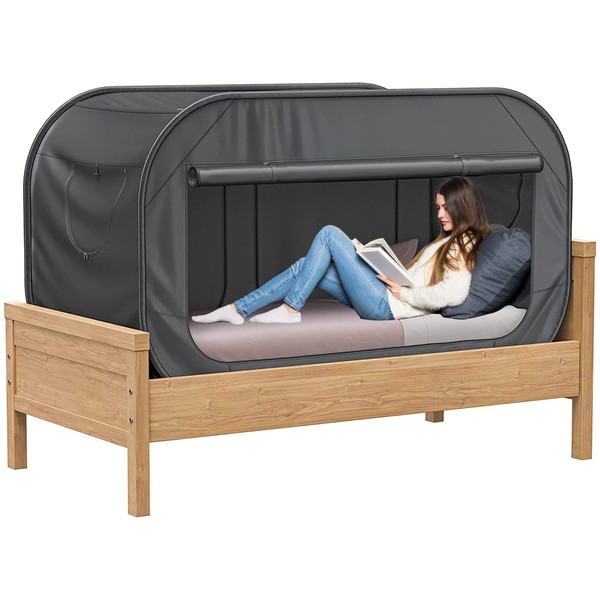 TidyFriend Twin Bed Tent, Pop-Up Privacy Canopy & Tent Beds