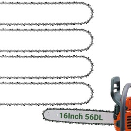 Eyoloty 4-Pack 16 Inch Chainsaw Chain 3/8" LP Pitch .043" Gauge 56 Drive Links for DeWalt DCC690M1 DCCS670 DCCS690,EGO CS1613 CS1604 CS1600 CS1610 CS1611 56V Chainsaw,Greenworks 20152 Chainsaw