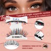 Higu clace Magnetic Eyelashes, Magnetic Eyelashes, Without Eyeliner, Magnetic Eyelashes
