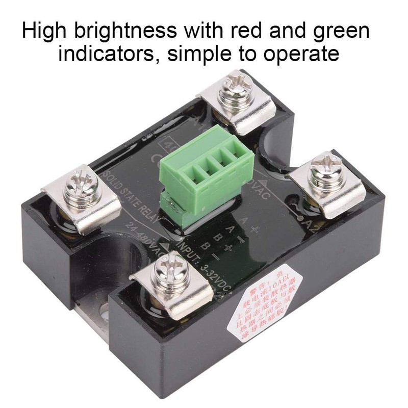 Channel DC Control Channel AC Solid State Relay 24-480VAC Single