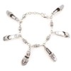 Brighton Silver Sandal Shoe Charm Bracelet