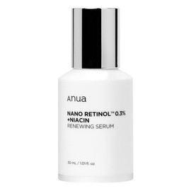 ANUA Nano Retinol 0.3 Niacin Renewing Serum, 1.0 fl oz (30 ml), Retinol Serum, Pore Sagging, Moisture Care, Retinol Sensitive Skin, Dry Skin, Korean Cosmetics, Korean Cosmetics