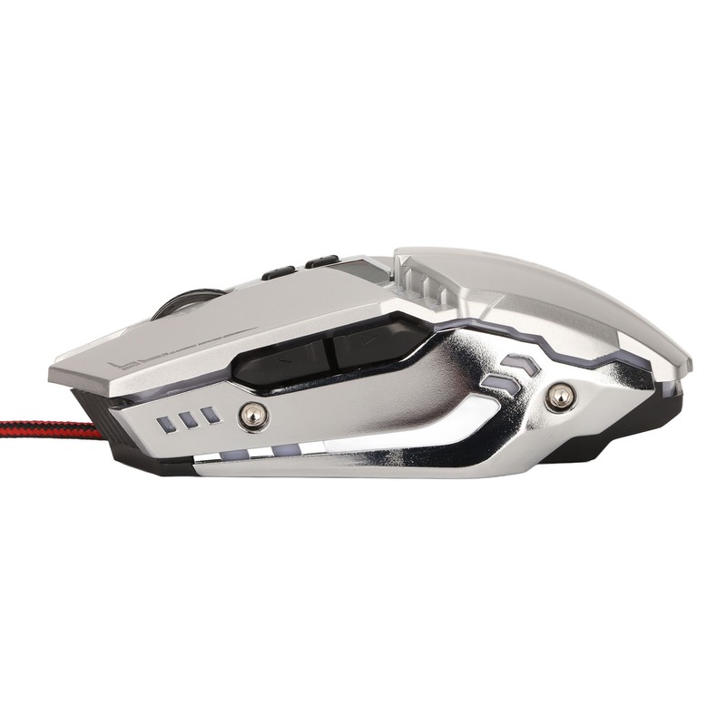 Gaming Mouse Ergonomic Design 4 DPI Adjustable Breathing RBG Backlit