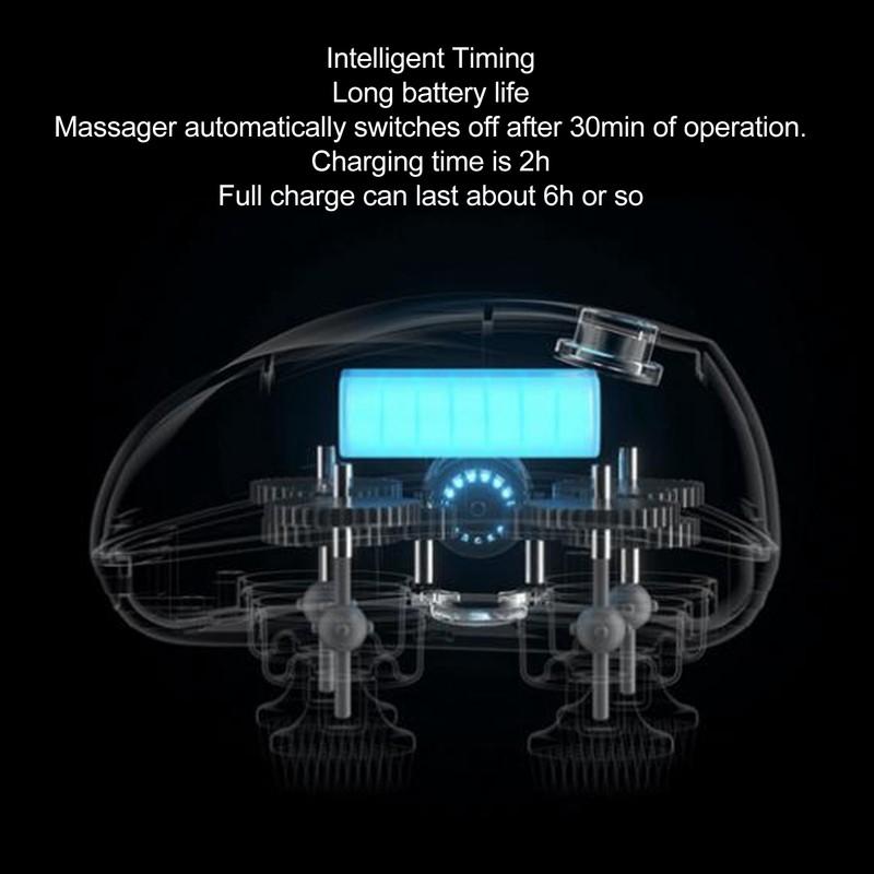 Handheld Electric Scalp Massager Intelligent Portable Head Scratcher Massager for