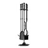 Fire Beauty Fireplace Tools, 5 Pieces Fireside Accessories Fire Kit