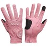 eGlove EQUEST GRIP PRO Leather Touchscreen Horse Riding Gloves (Blush