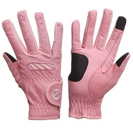 eGlove EQUEST GRIP PRO Leather Touchscreen Horse Riding Gloves (Blush Pink, X-Small)