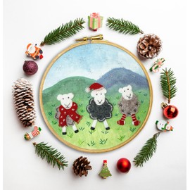 Bothy Threads Felt Embroidery Kit - Woolly Jumpers