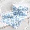 sense gnosis Blue Floral Hand Towels Set of 2 Clovers