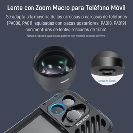 NEEWER 105mm Lente Macro HD para 17mm Rosca Plano Posterior Lente
