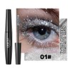 Eggplant Color Diamond Shimmering Mascara Long-lasting Volume Curling Eyelash Lash Eye Women Makeup Lasting Glitter 3D, 01 Silver / 가지 색상 다이아몬드 쉬머링 마스카라 오랫동안 볼륨 컬링 속눈썹 래쉬 아이 여성 메이크업 지속되는 글리터 3D, 01 Silver