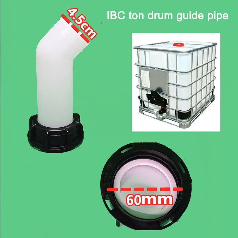 IBC Water Tank Nozzle Tap Cap 2" Extension Drain Spout