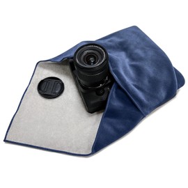 ComfortAce Camera Wrapping Cloth for Camera as Protective Case for Photography Equipment in Backpack, Bag, Pouch etc. Fits Full Format DSLR, Lens, Tripod, Tablet PC etc., blue, wrapping cloth