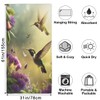 ModaQua Hummingbird Flower Beach Towel, Large Microfiber Quick Dry Lightweight
