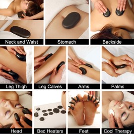 Master Massage SpaMaster Essentials 50 Piece Professional Massage Stone Set