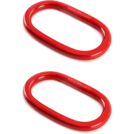 yakicag Oblong Master Link, 2 Pack 1/2" Safety Heavy Duty Chain Link Lifting Ring, 4400 lbs Load Capacity, Heavy Duty Grade 80 Steel, for Lifting Rigging, Red