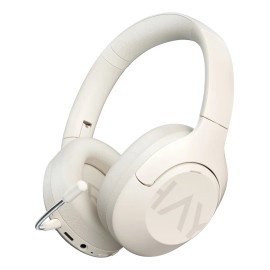Haylou S30 Pro Anc Audífonos Diadema Gamer Inalámbricos/con Micrófono, Bluetooth 5.4, Llamadas Manos Libres, Cancelación De Ruido Adaptativa De - 43db, Controlador 40mm, 80h Reproducción, Blanco