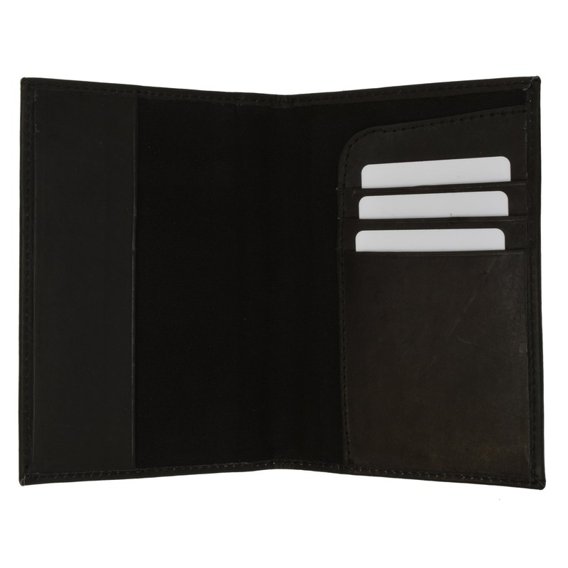 2 Passport Cover Holders Genuine Leather ID Wallet Case Travel
