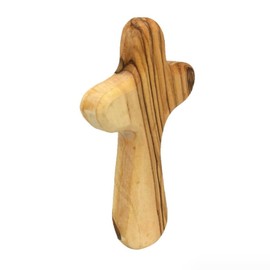 Vokowin Wooden Cross - Holy Cross Tabletop Cross with Base Standing Catholic Wall Cross for Home Decor Christmas Party (K423-1)