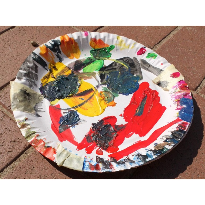 Pritogo Paper Plates, Diameter 23 cm, 350g/m², Stable, Coated, No